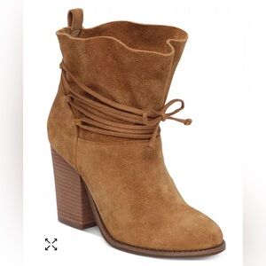 Jessica Simpson Satu Tie-Around‎ Block-Heel Booties Size 6.5
